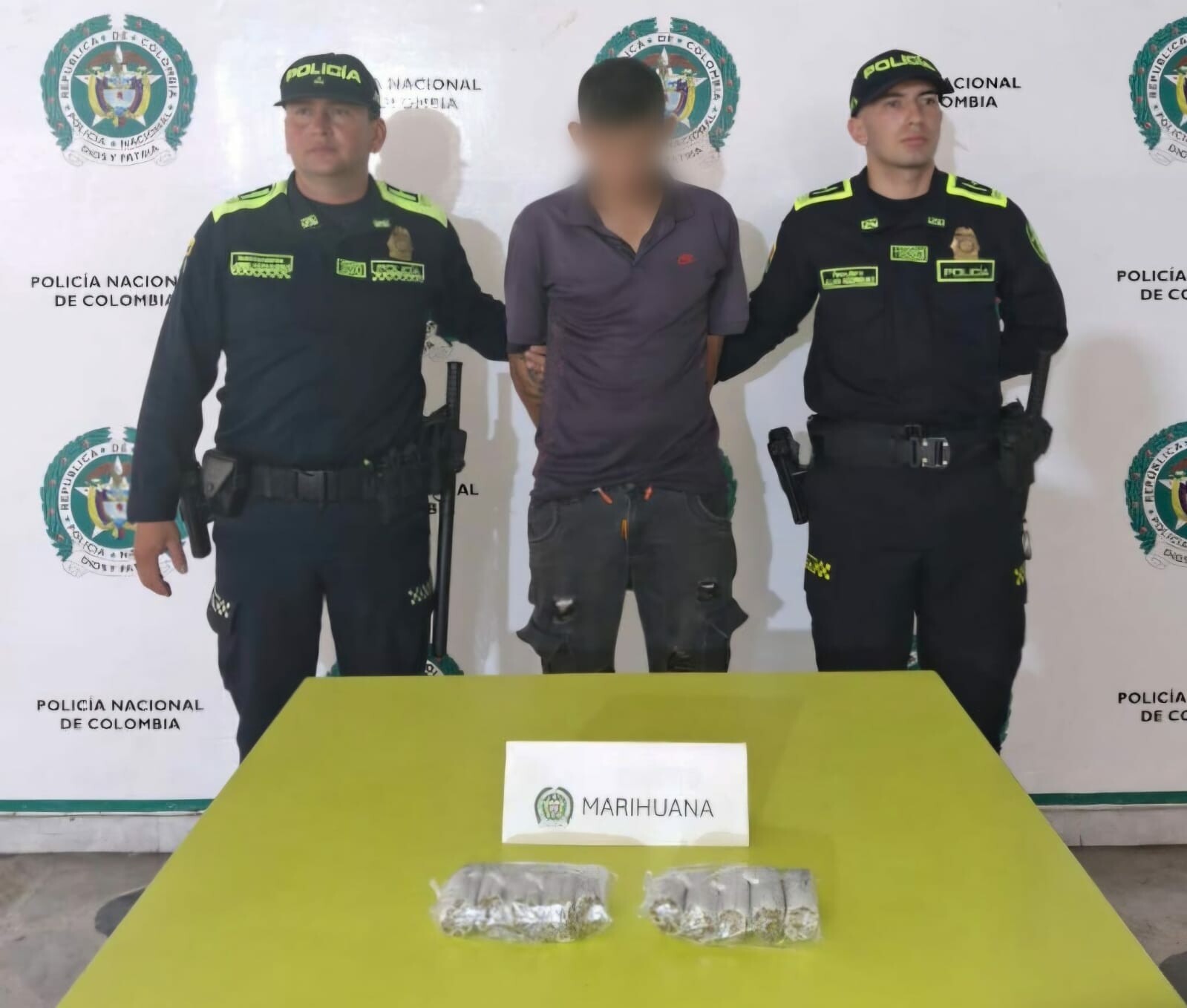 Este es el  presunto distribuidor de droga en barrio La Estación