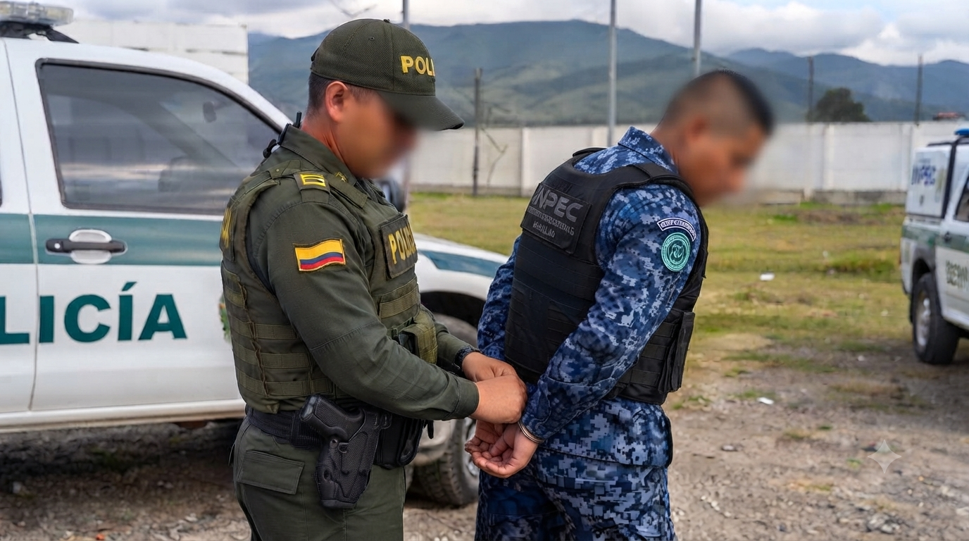 Canino alertó y terminó en captura de dragoneante en cárcel de Ibagué