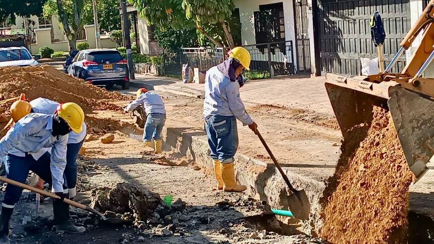 Obras en la calle 37 generan cambios viales por modernización del alcantarillado