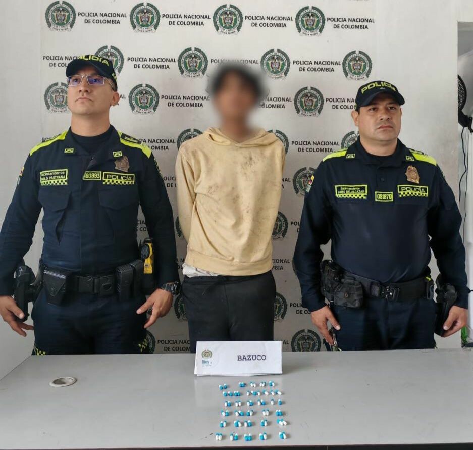 Alias ‘Maluma’ capturado con bazuco en pleno barrio El Bosque