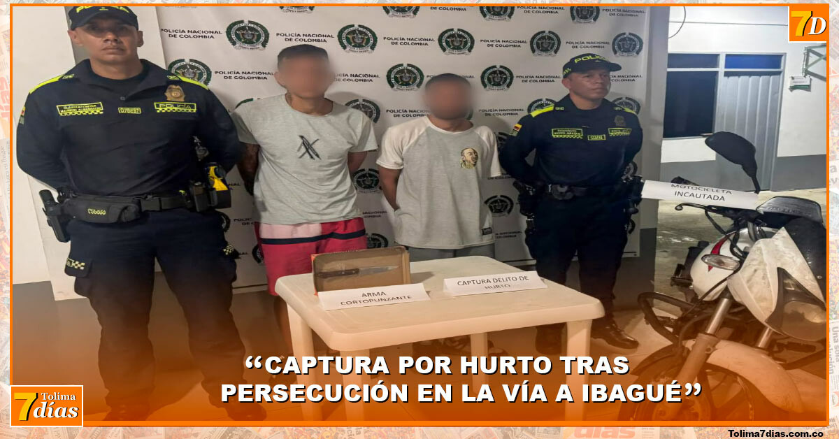 Dos hombres fueron detenidos tras robo con arma blanca en Alvarado ...