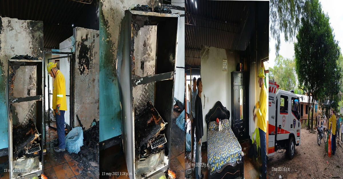 Con baldados de agua y extintores de carros apagaron incendio