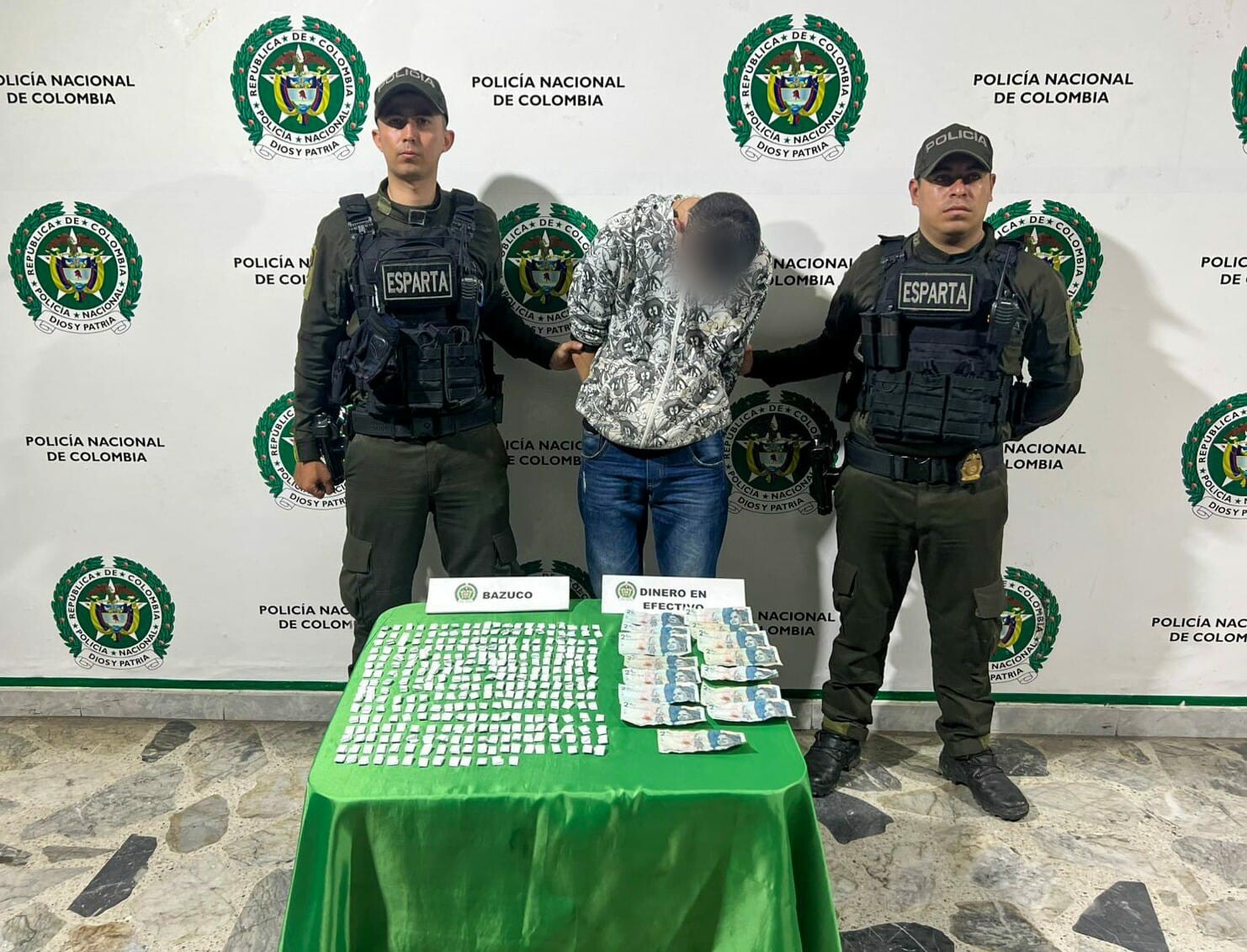 Cae “El Calvo” con 313 dosis de bazuco en Cerro Gordo