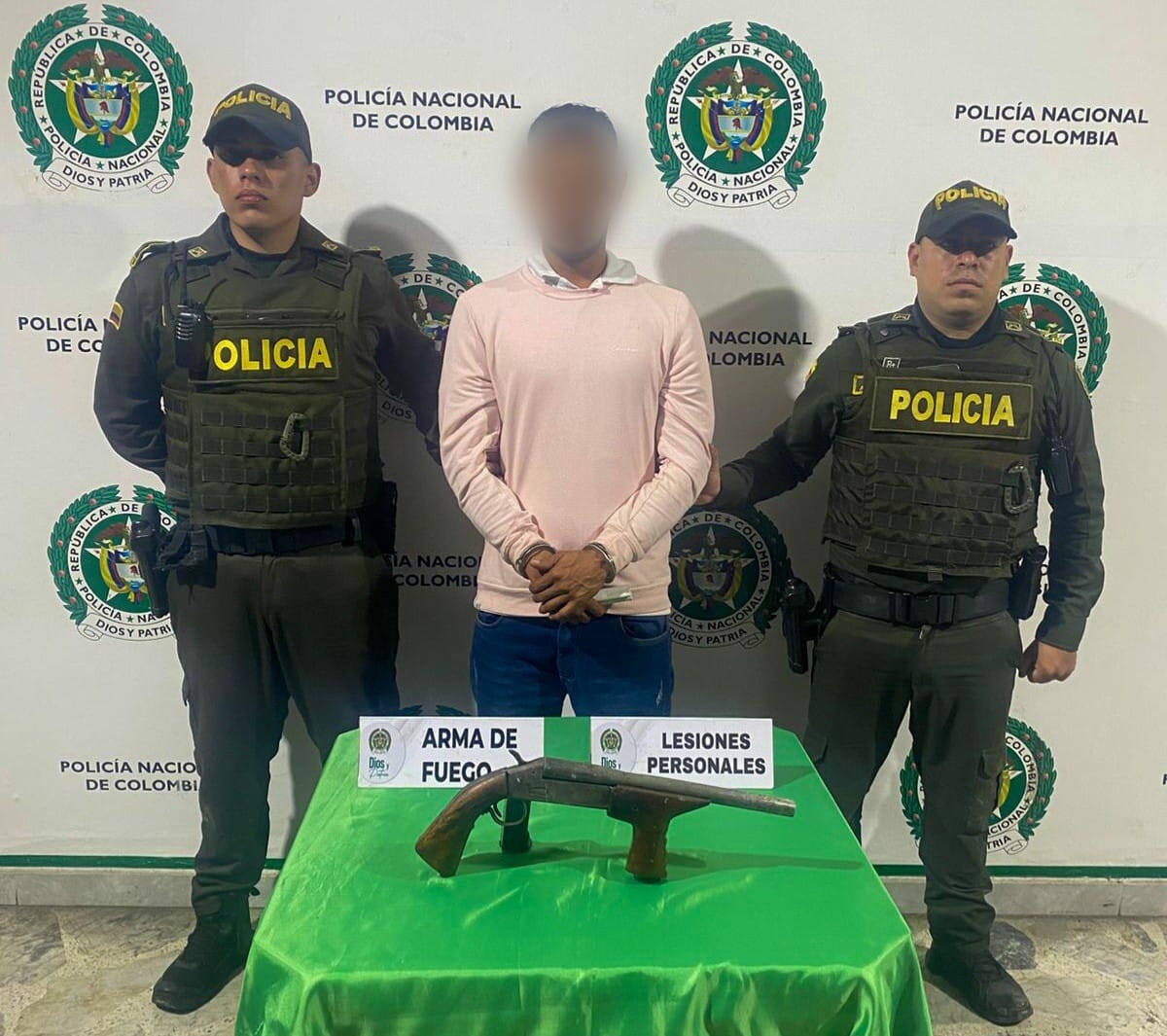 Capturan a alias “Chamuco” por porte ilegal de armas y lesiones personales