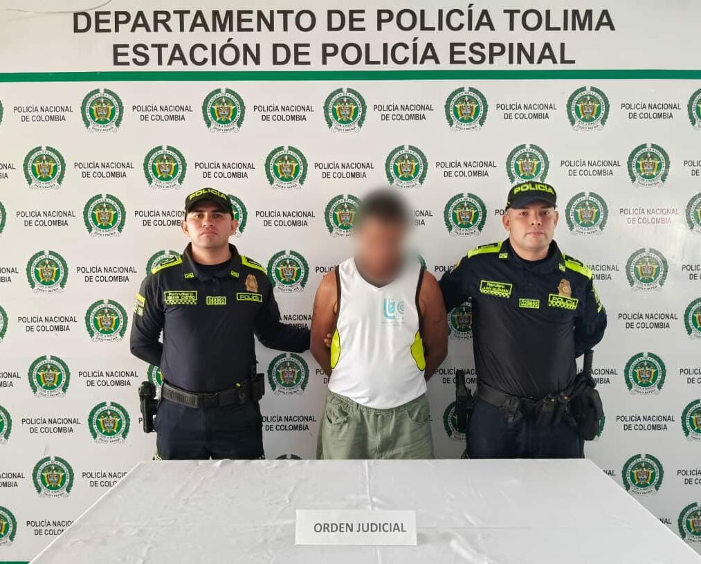 Capturan a hombre buscado por acceso carnal violento agravado en El Espinal