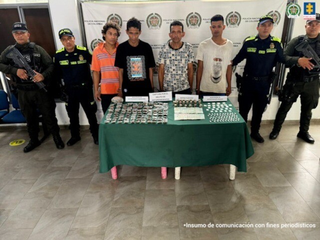 Cuatro investigados por microtráfico fueron judicializados en Guamo