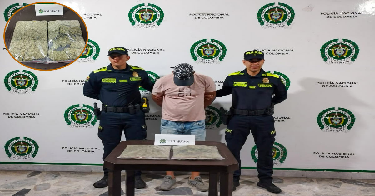 Este hombre tenía casi un kilo de marihuana en el sur de Ibagué