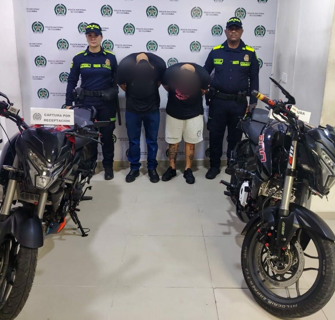 Dos capturados con motocicletas robadas en el norte de Ibagué