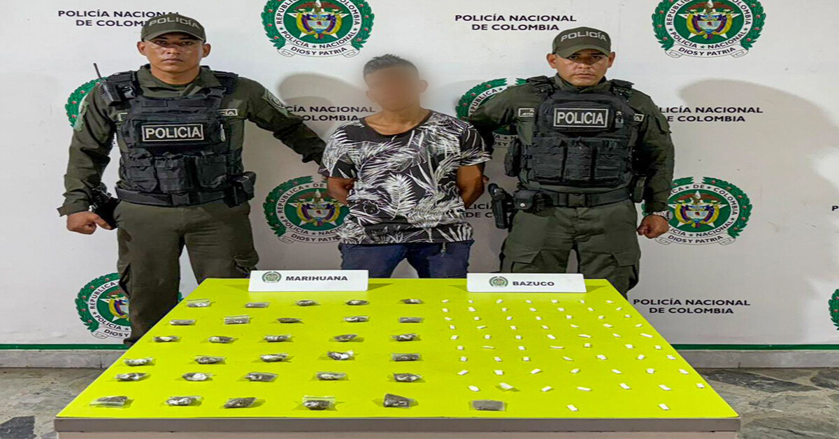 Cayó presunto expendedor con 96 dosis listas para circular en Ibagué