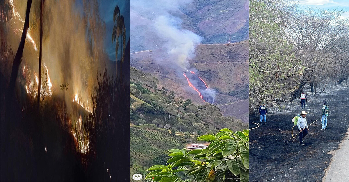 Ocho focos de incendio ponen bajo presión a Prado y Ataco