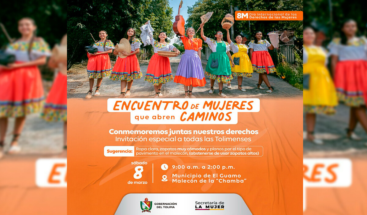 La Gobernadora le celebra en la Chamba, el día a la mujer en el Tolima