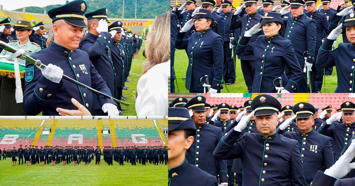 Más de 650 policías estrenaron rango en multitudinaria ceremonia en Ibagué