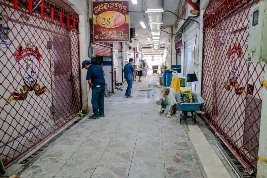 Las obras buscaban solucionar filtraciones y daños en el piso que afectaban a comerciantes y visitantes