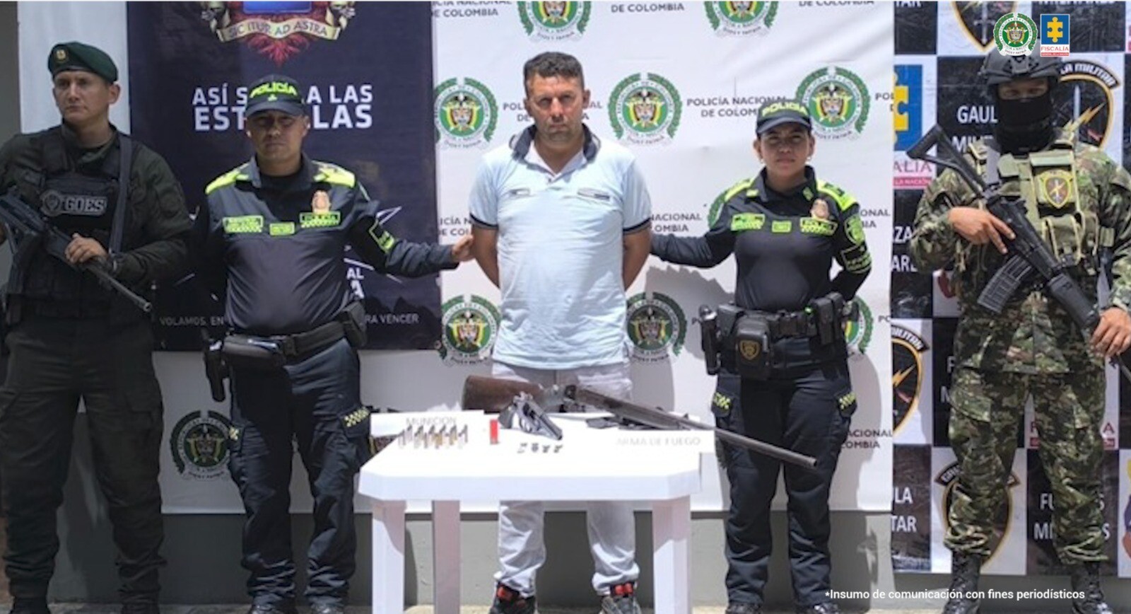 Fiscalía recopiló pruebas que vinculan al procesado con explotación sexual infantil y armas de fuego