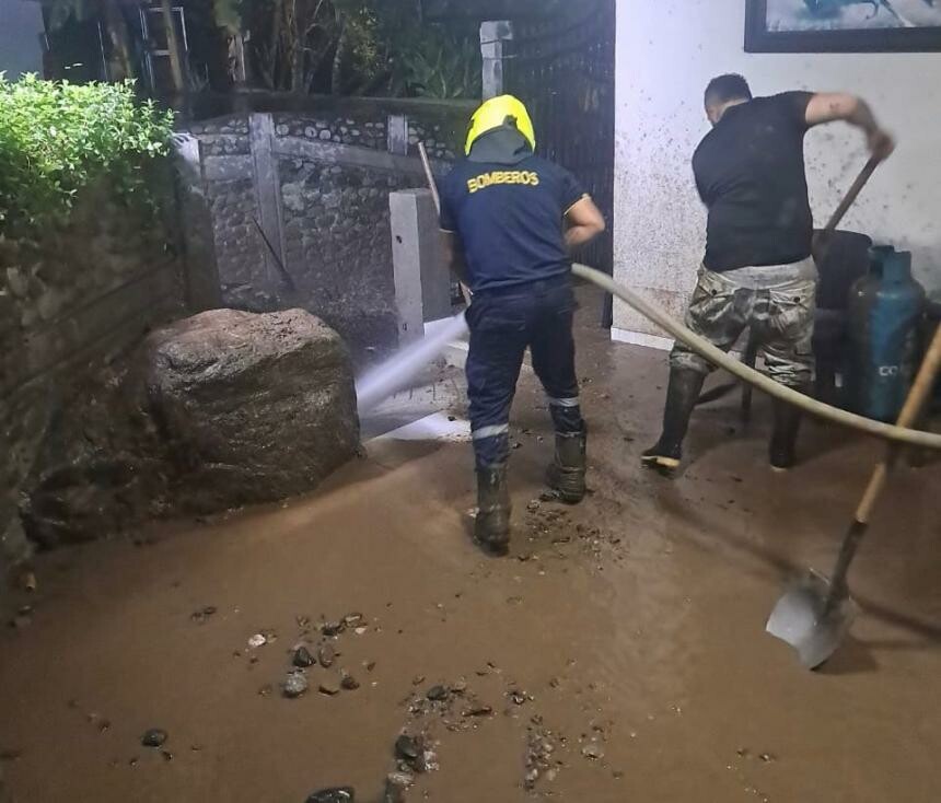 Fuertes lluvias provocan emergencia en el Cañón del Combeima