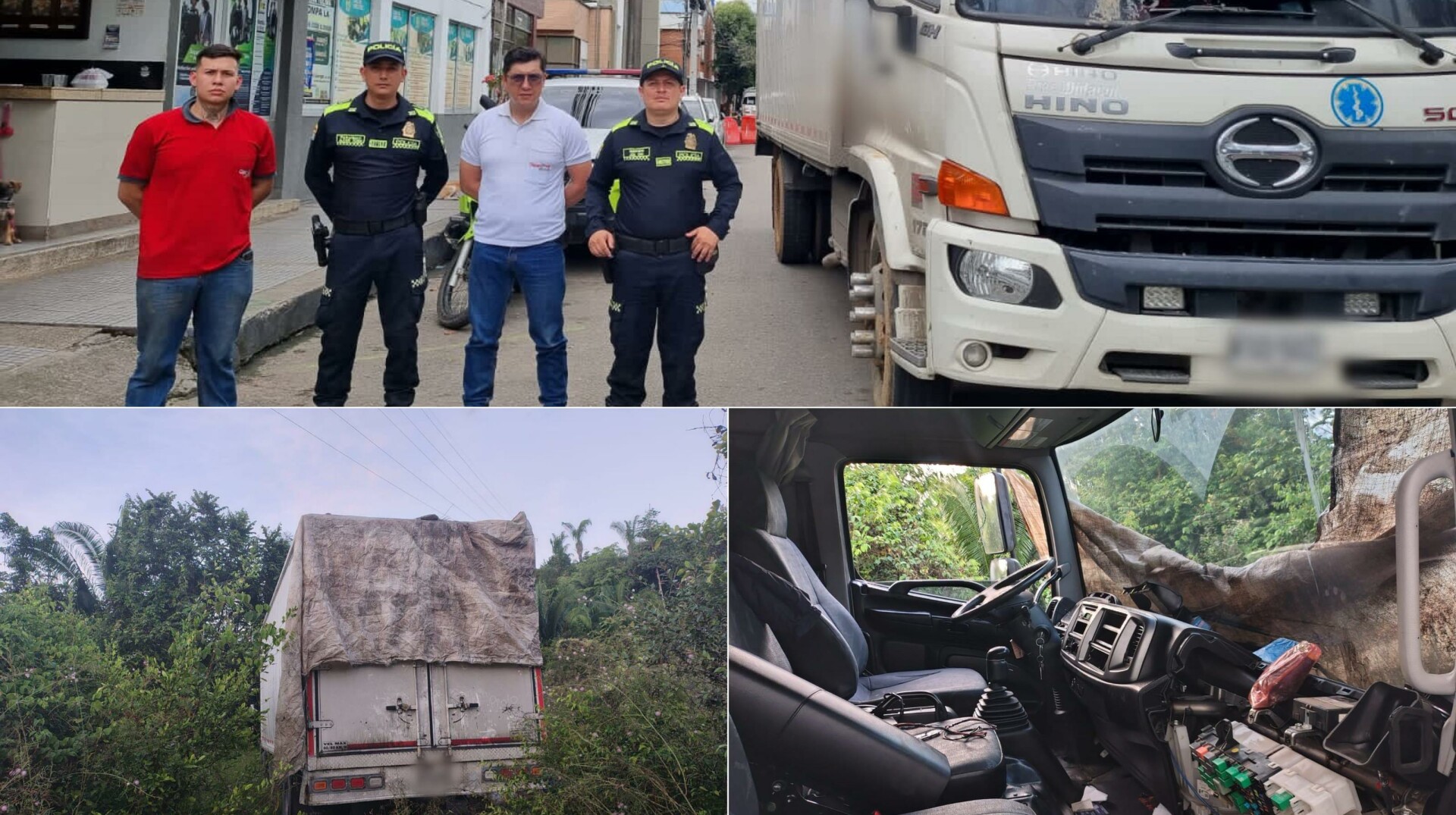 Operativo policial permite recuperar vehículo robado con medicamentos en zona rural de Melgar