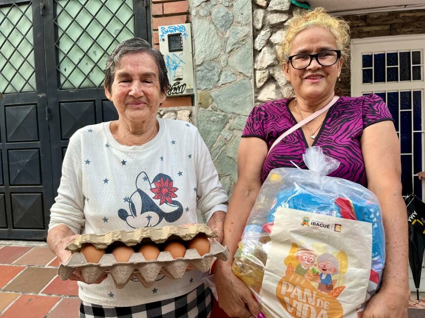Ibagué entrega 115 kits nutricionales a adultos mayores en comuna Cinco
