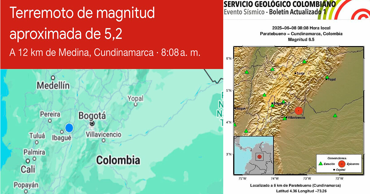 Fuerte sismo se sintió esta mañana en el centro del país