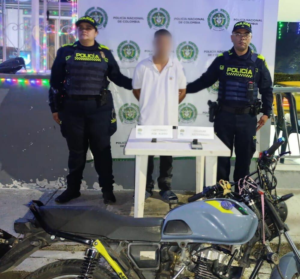 Joven capturado tras hurto de celular en Colinas del Norte