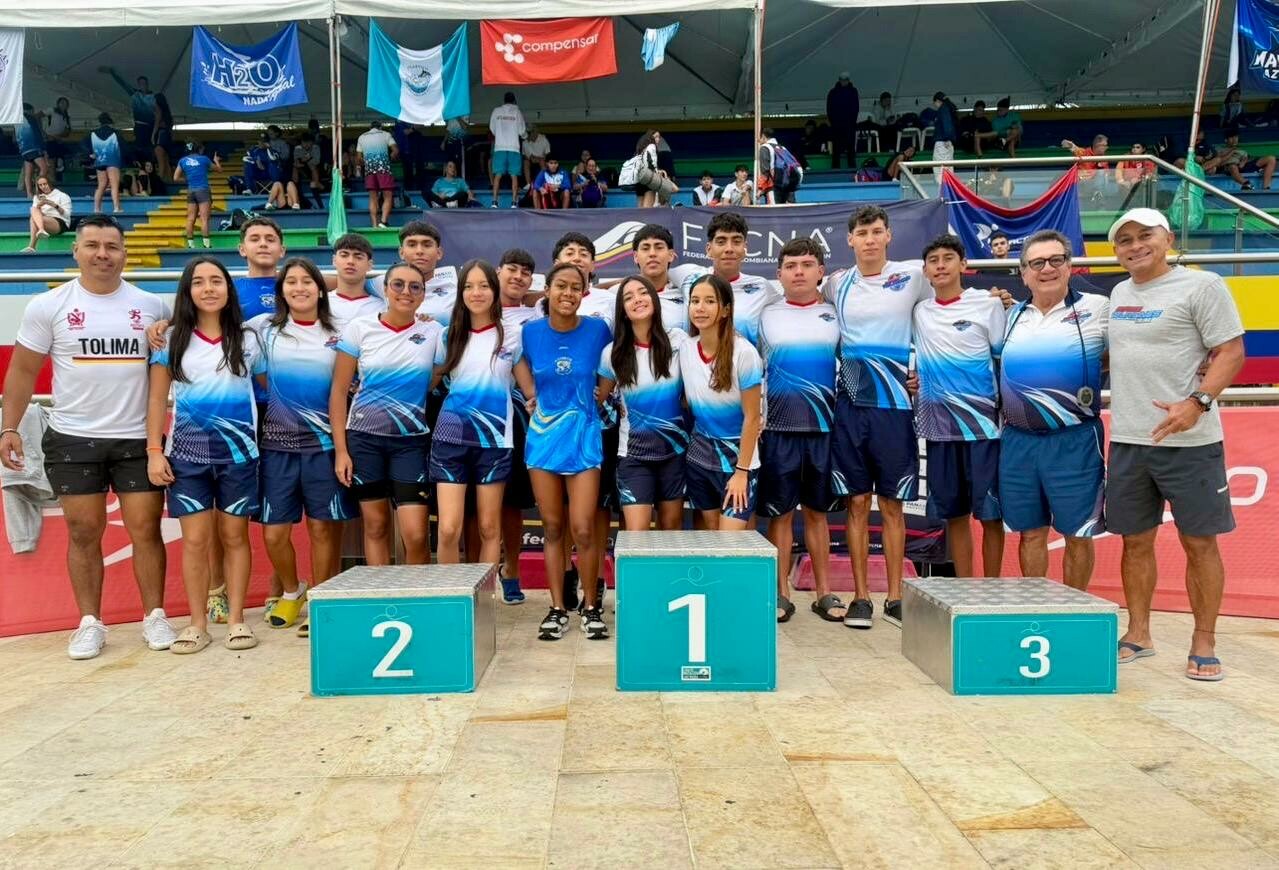 Tolima irrumpe en el podio nacional con 25 medallas en natación