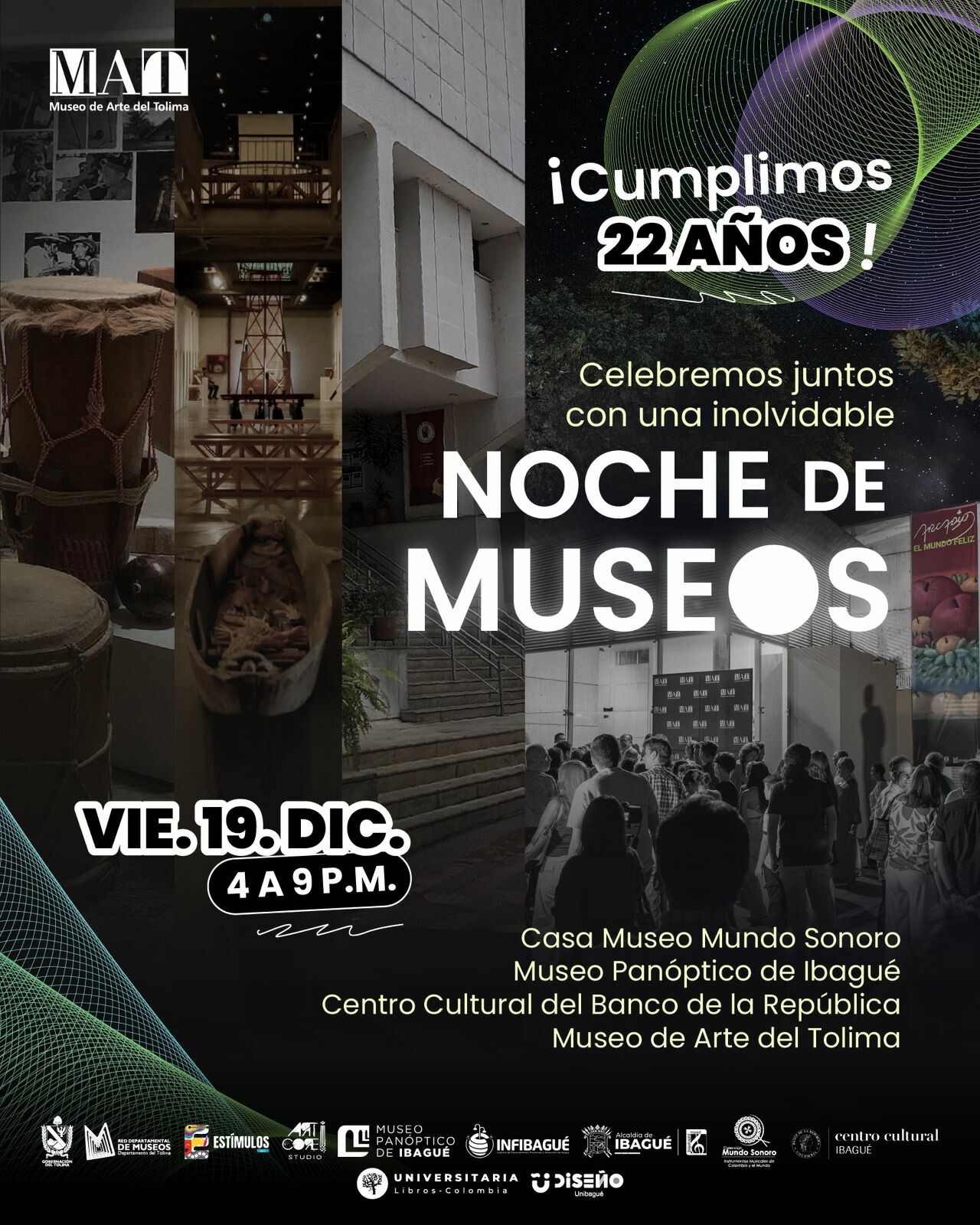 Noche de Museos tomará Ibagué con recorridos nocturnos y entrada libre