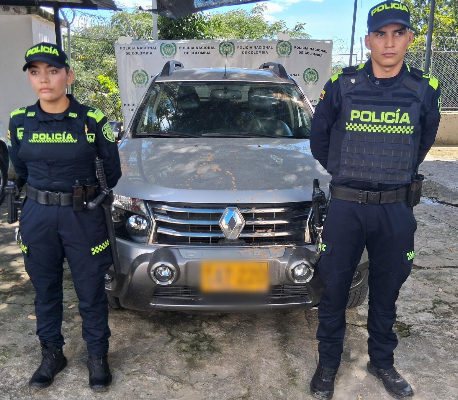 Vehículo recuperado en Ortega tras constatar su estado de hurto en Bogotá