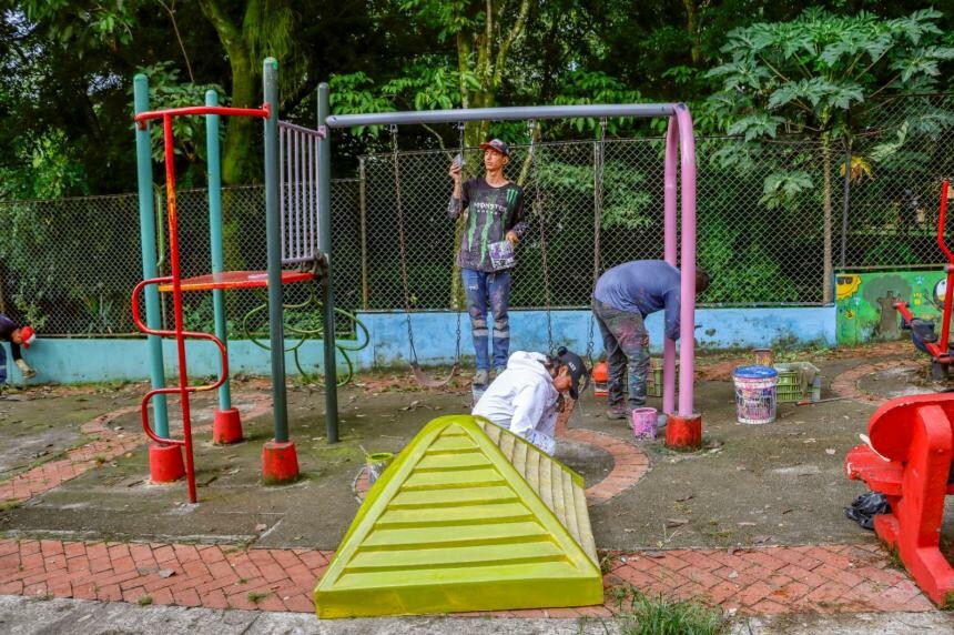 Intervención modifica parque del barrio Las Delicias en Ibagué