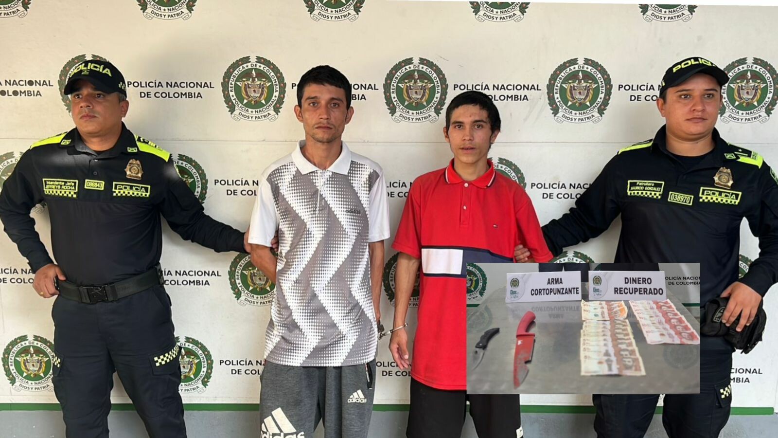 Capturan a dos hombres por asalto armado a taxista en Ibagué