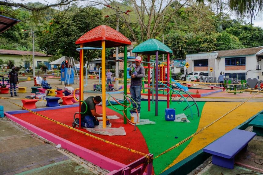 Parque de San Bernardo entra en etapa final de remodelación
