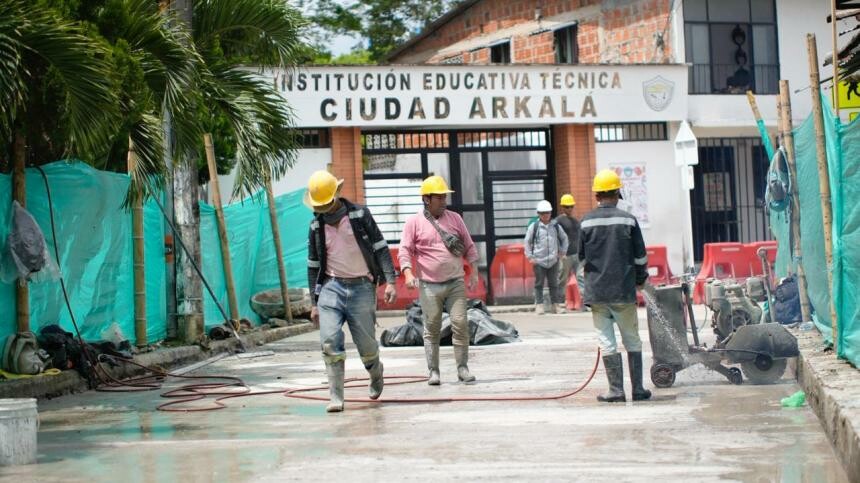 Abren tramo pavimentado en el barrio Arkalá 1