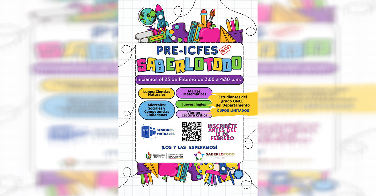 Gobernación del Tolima abre preicfes gratuito para estudiantes