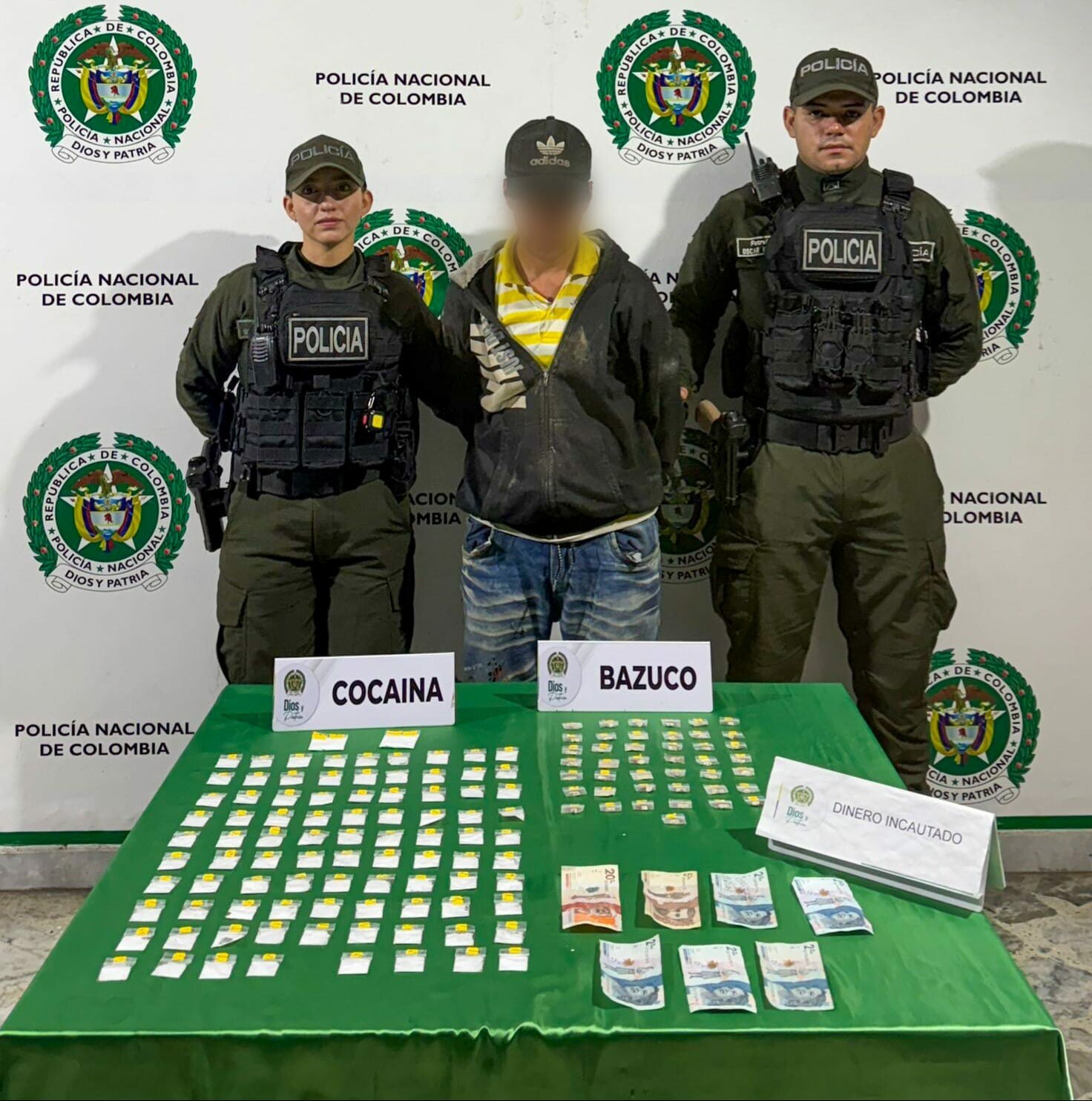 Capturan a “Manga” con 134 dosis en comuna 13