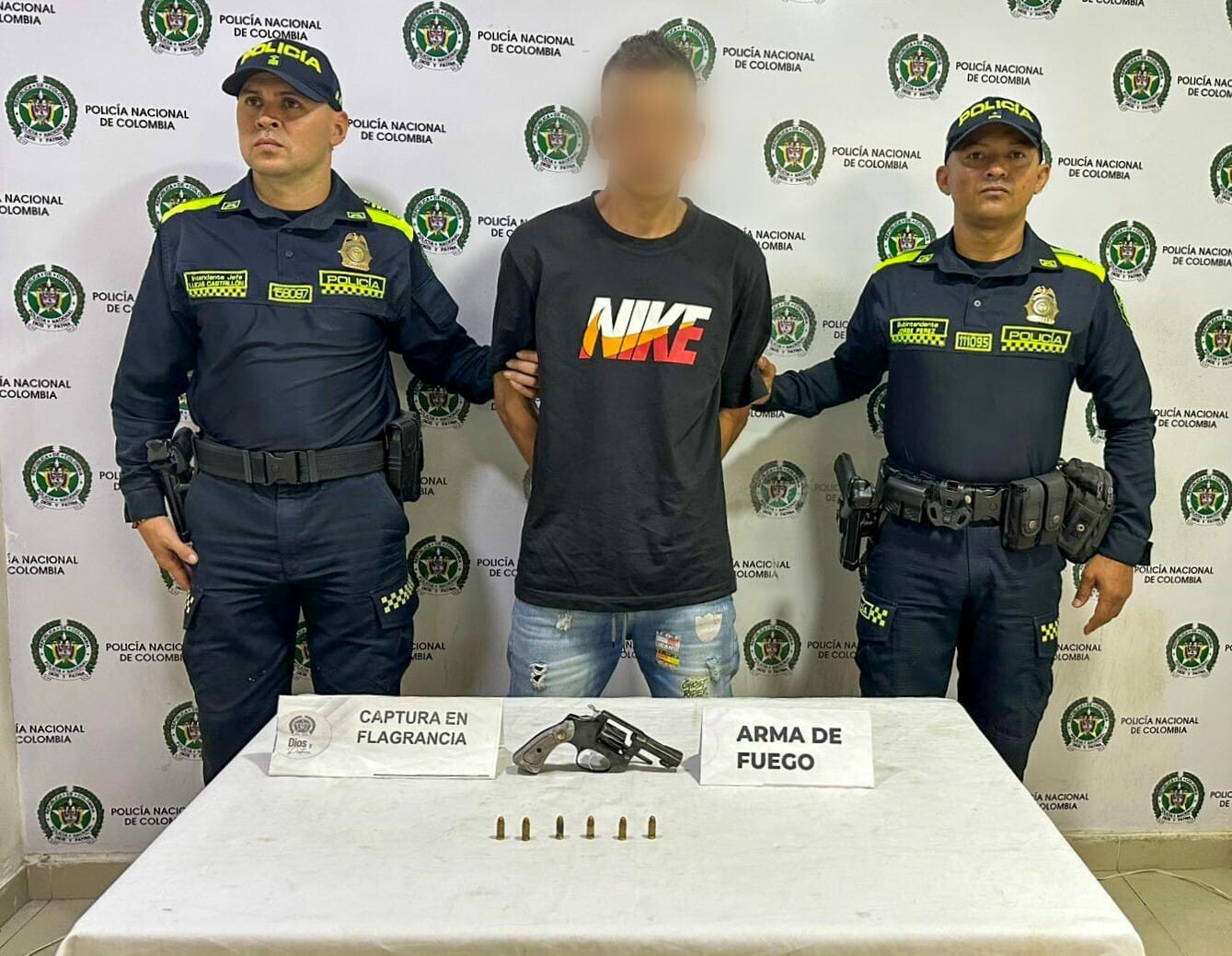 Capturan a “El Rolo” con revólver ilegal en barrio San Antonio