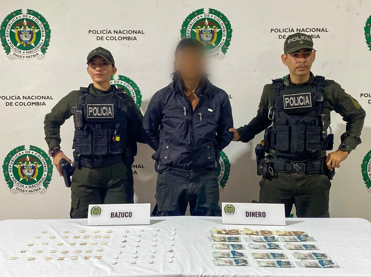 Patrullaje policial deja captura por tráfico de estupefacientes