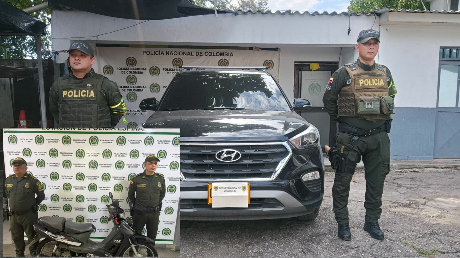 Vehículos robados aparecen abandonados en vías del Tolima