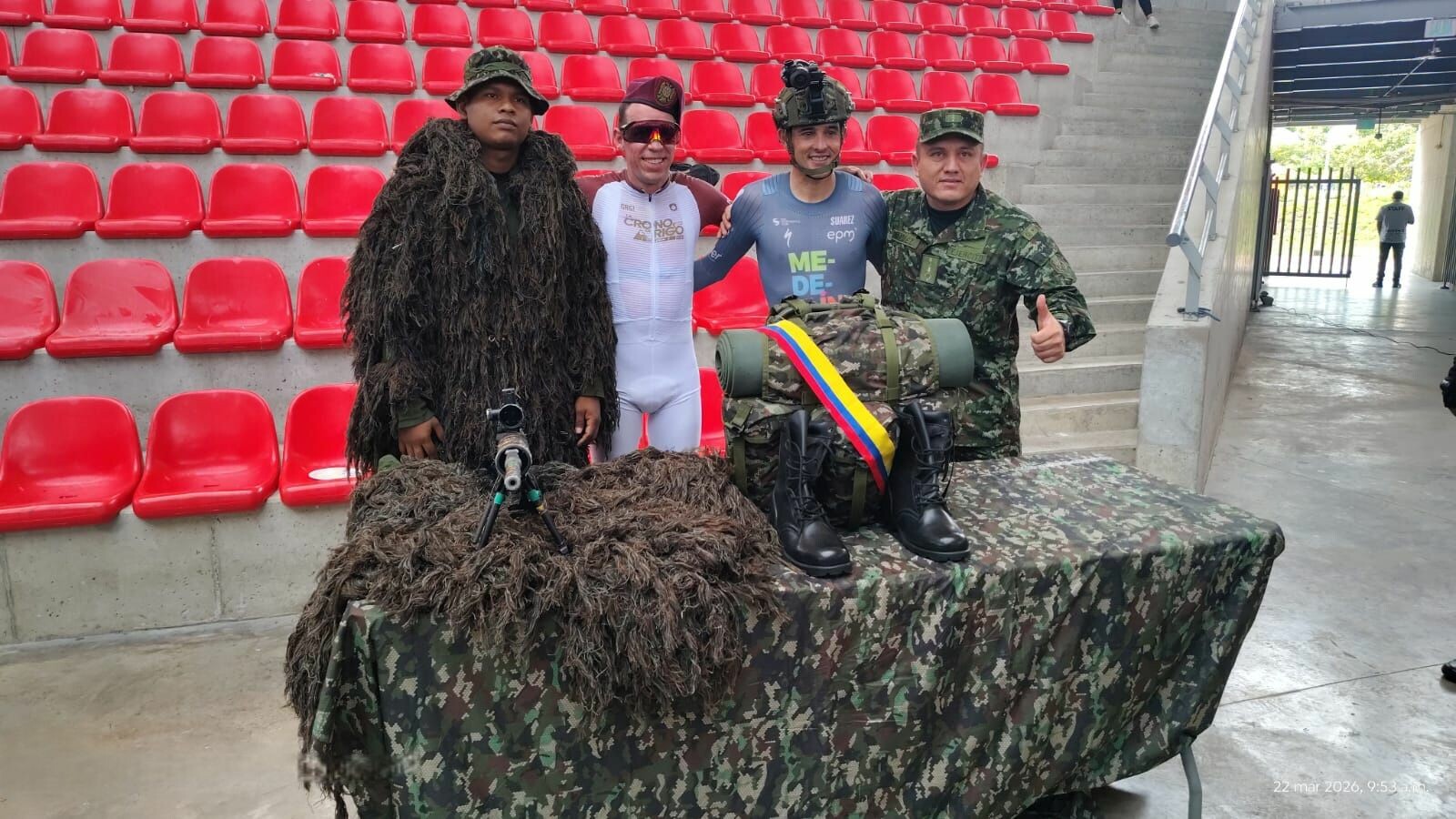 Ejército se desplegó en evento masivo ciclístico en Ibagué