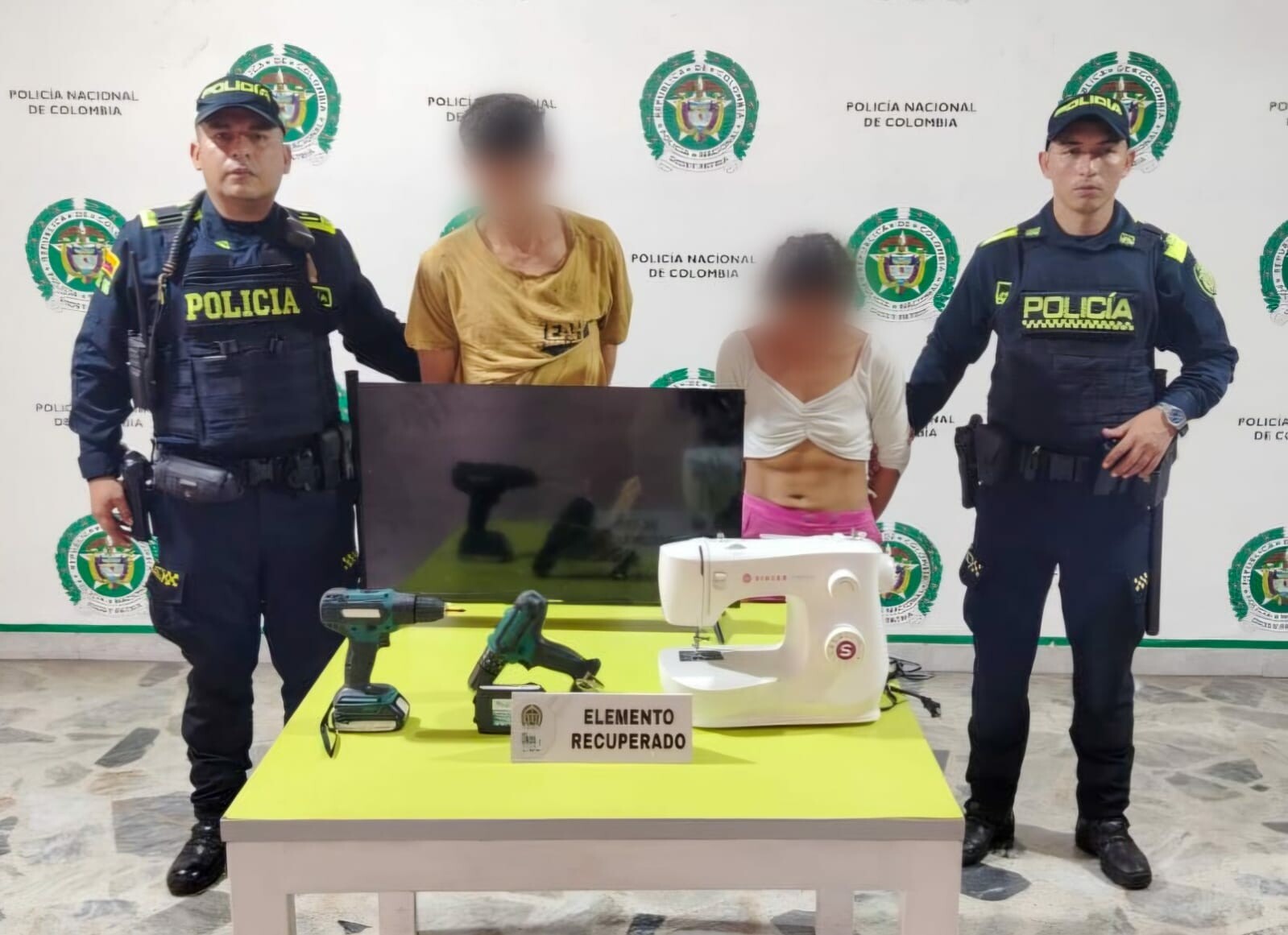 Capturan a dos personas con objetos robados en la ciudad musical