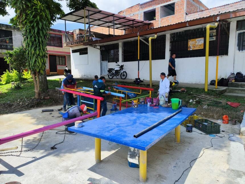 Intervención de parques avanza en barrios y zonas rurales