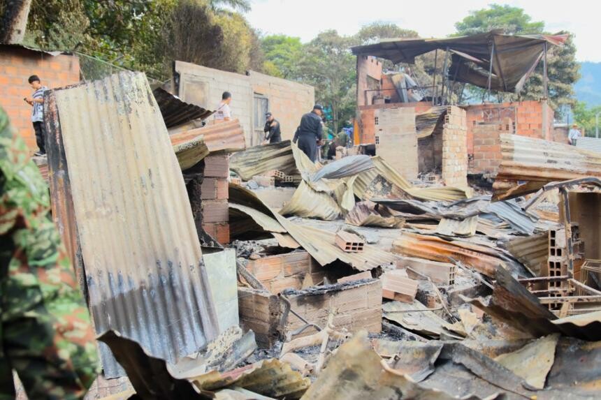 Cruz Roja abre cuenta tras incendio que dejó familias sin hogar