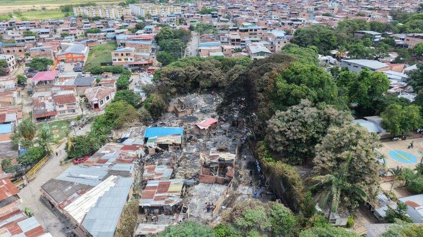 Ibagué declara calamidad pública tras incendio que afectó a 90 familias