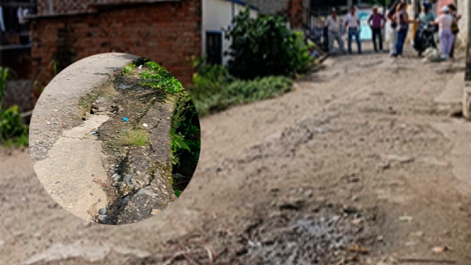 Vía en Alto de la Cruz amenaza colapso inminente en Ibagué