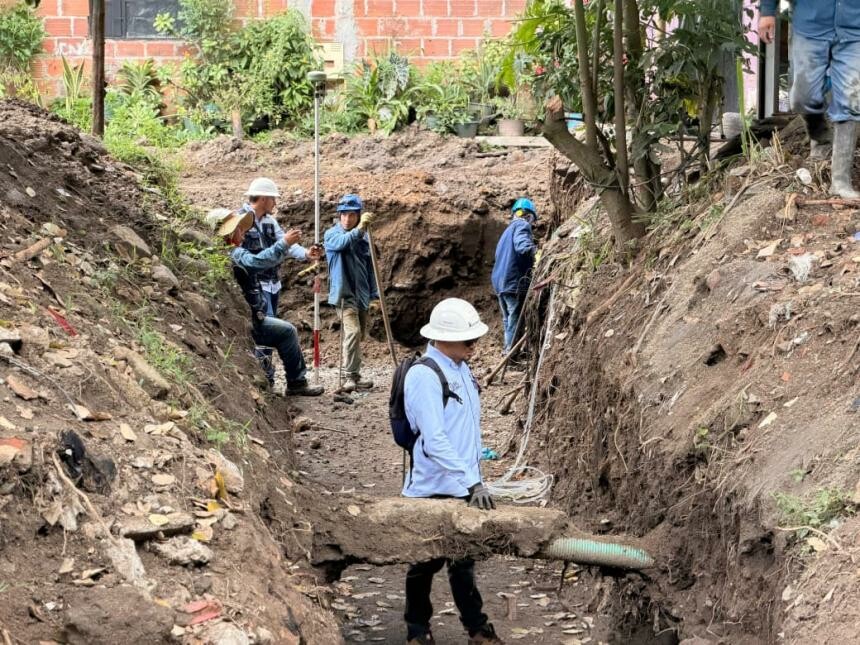 Inician obras de redes y vías en Bello Horizonte