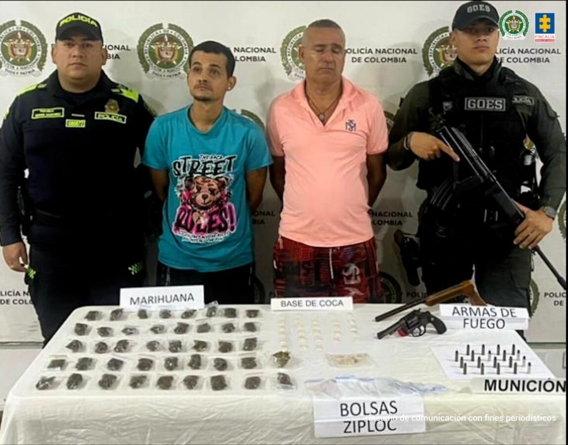Red de armas y droga operaba desde viviendas en Honda