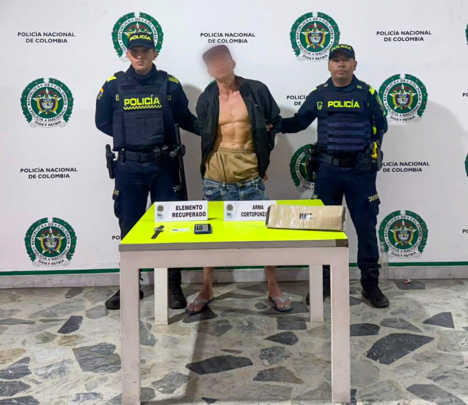 Capturan a alias “Búcaro” tras robo con cuchillo en Ibagué