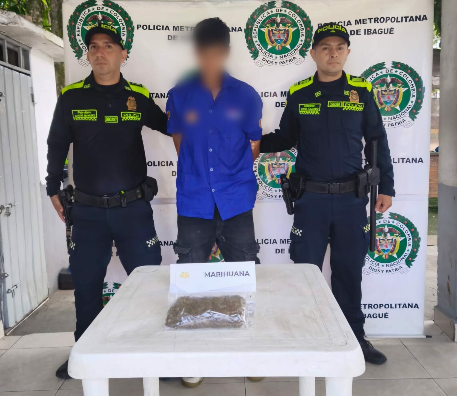 Capturan a joven con marihuana en operativo al norte de Ibagué