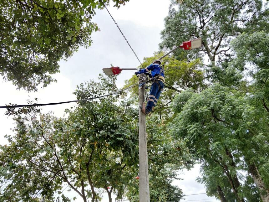 Roban cableado por sexta vez y dejan a oscuras parque de Belén