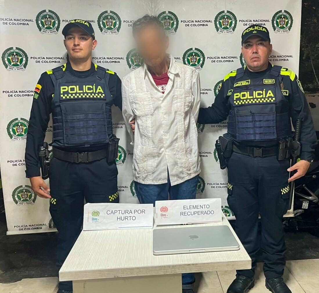 Adulto mayor cayó con portátil robado tras rastreo en tiempo real