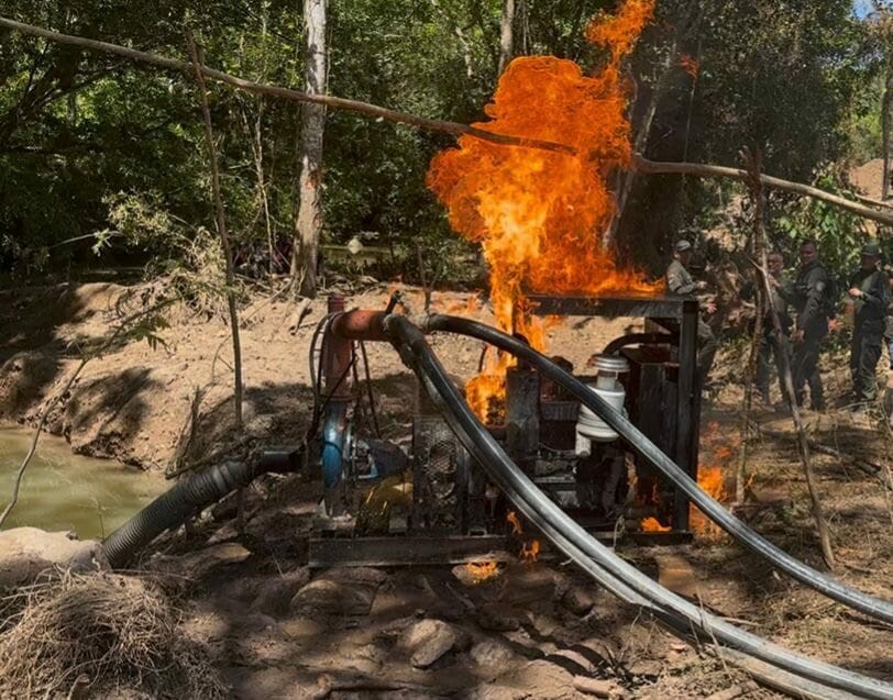 Otro contundente golpe contra la minería ilegal en el sur del Tolima
