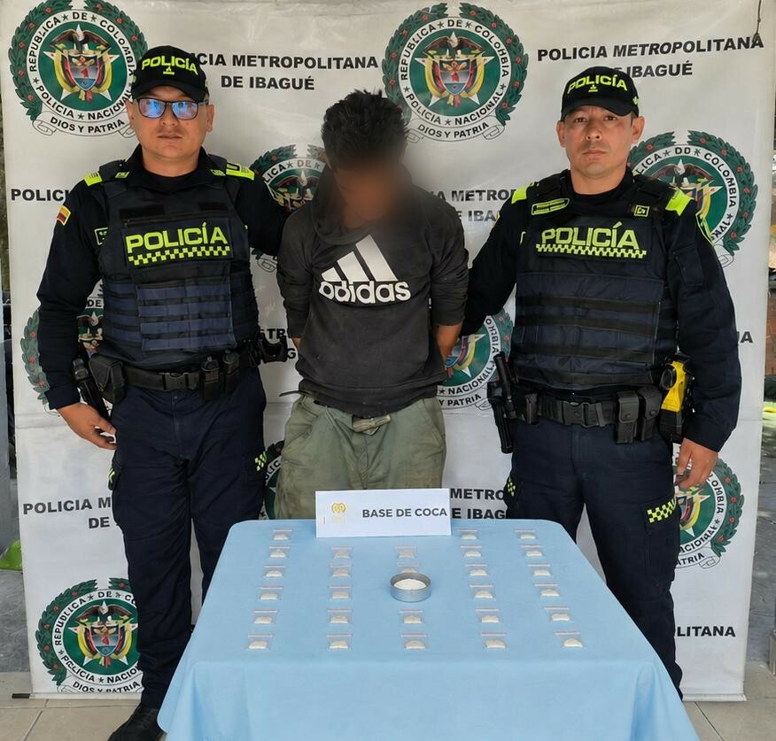 Capturan a alias “Jimy” con cocaína lista para distribución en Ibagué