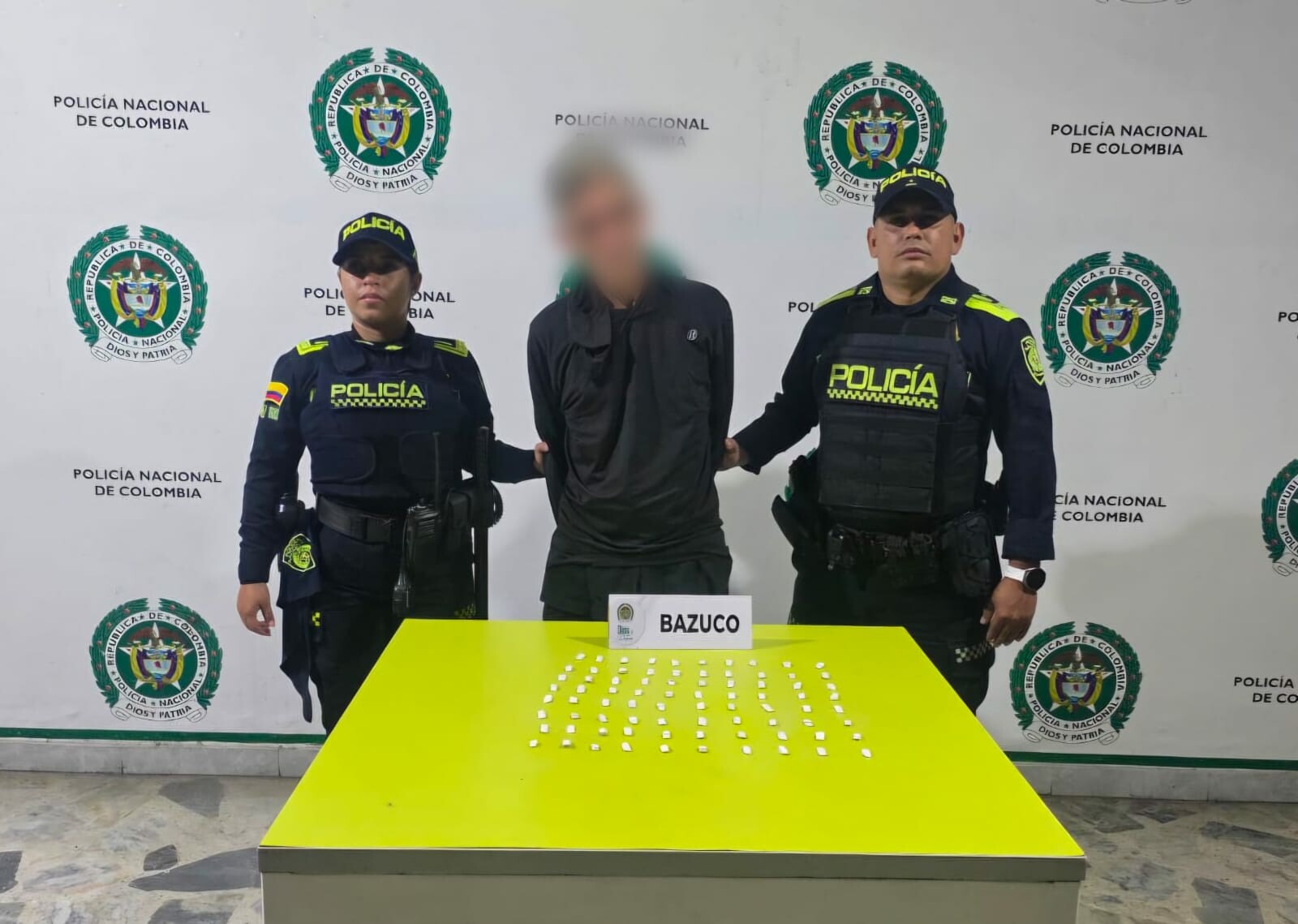 Operativo policial en zona céntrica de Ibagué deja un capturado con estupefacientes